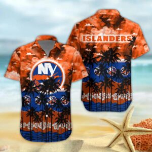 New York Islanders Hawaiian Shirt 2, NHL Hawaiian Shirt