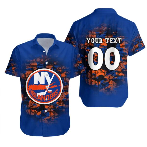 New York Islanders Hawaiian Shirt Camouflage Vintage – NHL, NHL Hawaiian Shirt