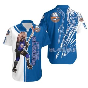 New york Islanders And Zombie For Fan Hawaiian Shirt, NHL Hawaiian Shirt