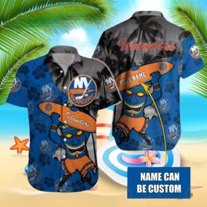 Nhl New York Islanders Special Native Hawaiians Design Button Shirt, NHL Hawaiian Shirt
