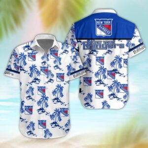 New York Rangers Aloha Shirt, NHL Hawaiian Shirt