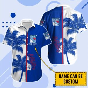 New York Rangers Hawaii Shirt Custom Nhl, NHL Hawaiian Shirt
