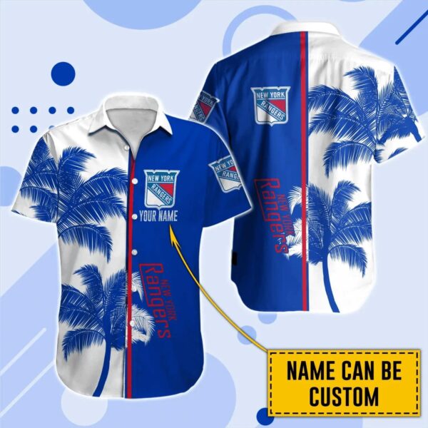 New York Rangers Hawaii Shirt Custom Nhl, NHL Hawaiian Shirt