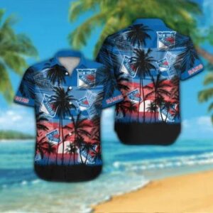 New York Rangers Hawaiian Shirt 2, NHL Hawaiian Shirt