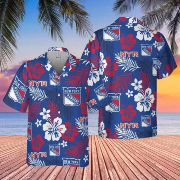 New York Rangers Hawaiian Shirt, NHL Hawaiian Shirt