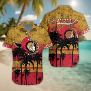 Ottawa Senators Hawaii Shirt, NHL Hawaiian Shirt