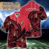 Ottawa Senators Summer Flower Hawaiian Shirt, Hockey Team Hawaiian Shirt, NHL Hawaiian Shirt