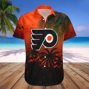 Philadelphia Flyers Hawaii Shirt Coconut Tree, NHL Hawaiian Shirt