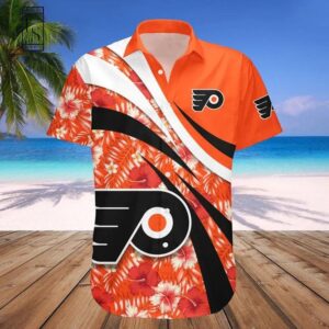 Philadelphia Flyers Hawaii Shirt Hibiscus Sport Style, NHL Hawaiian Shirt