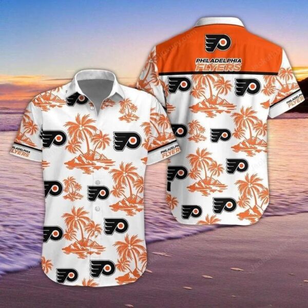 Philadelphia Flyers Hawaiian Shirt 2, NHL Hawaiian Shirt