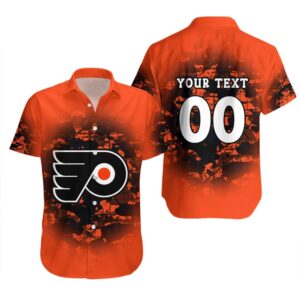 Philadelphia Flyers Hawaiian Shirt Camouflage Vintage – NHL, NHL Hawaiian Shirt