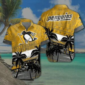 NHL Pittsburgh Penguins Hawaiian Shirt 1, NHL Hawaiian Shirt