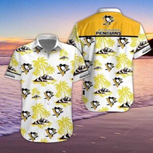 Pittsburgh Penguins 3D Hawaiian Shirt, NHL Hawaiian Shirt