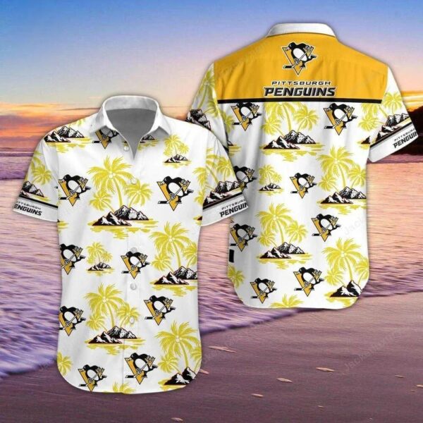 Pittsburgh Penguins 3D Hawaiian Shirt, NHL Hawaiian Shirt