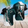 San Jose Sharks Dark Turquoise And Black Hawaiian Shirt, NHL Hawaiian Shirt