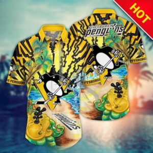 Pittsburgh Penguins Aloha Island Hawaii Shirt, NHL Hawaiian Shirt