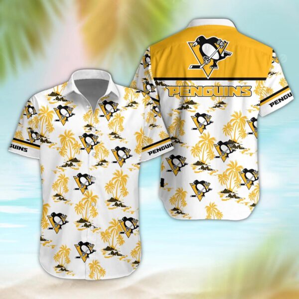 Pittsburgh Penguins Aloha Shirt, NHL Hawaiian Shirt
