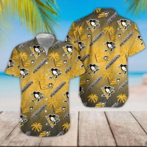 Pittsburgh Penguins Hawaii 3D Hawaiian Shirt, NHL Hawaiian Shirt