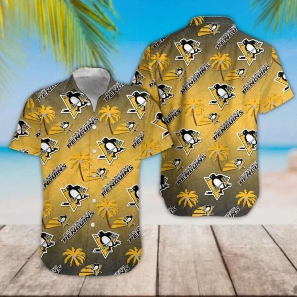 Pittsburgh Penguins Hawaii 3D Hawaiian Shirt, NHL Hawaiian Shirt