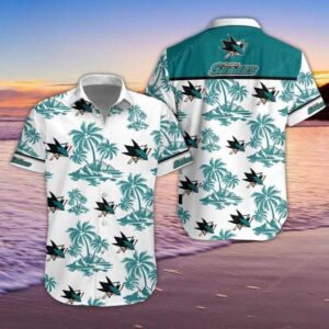 San Jose Sharks Hawaiian Shirt 4, NHL Hawaiian Shirt