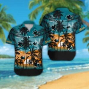 San Jose Sharks Hawaiian Shirt 6, NHL Hawaiian Shirt