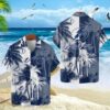 Tampa Bay Lightning NHL Team Colors Tropical Palm Trees And Team Logo 3D Hawaiian Shirt, NHL Hawaiian Shirt