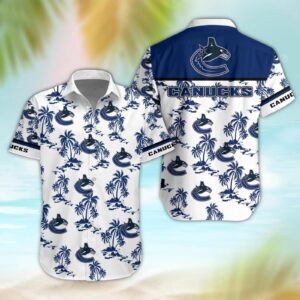 Vancouver Canucks Aloha Shirt, NHL Hawaiian Shirt
