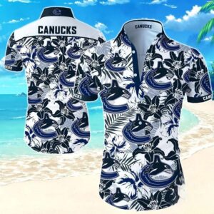 Vancouver Canucks Team Hawaiian Shirt 1, NHL Hawaiian Shirt