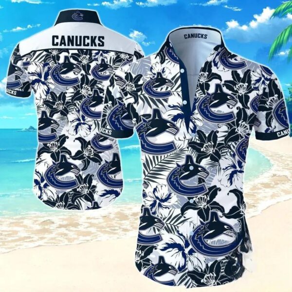 Vancouver Canucks Team Hawaiian Shirt 1, NHL Hawaiian Shirt