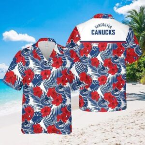 Vancouver Canucks Team Hawaiian Shirt 2, NHL Hawaiian Shirt