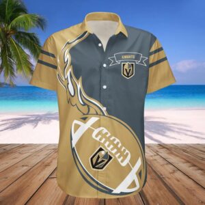 Vegas Golden Knights Hawaiian Shirt Flame Ball – NHL, NHL Hawaiian Shirt