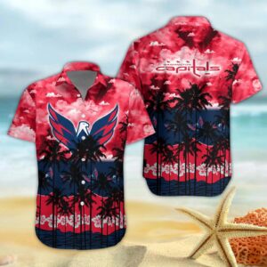 Washington Capitals Hawaiian Shirt 1, NHL Hawaiian Shirt