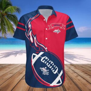 Washington Capitals Hawaiian Shirt Flame Ball – NHL, NHL Hawaiian Shirt