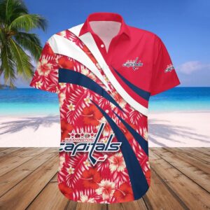 Washington Capitals Hawaiian Shirt Hibiscus Sport Style – NHL, NHL Hawaiian Shirt