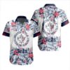NHL Winnipeg Jets Flower Pattern White 3D Hawaiian Shirt, NHL Hawaiian Shirt
