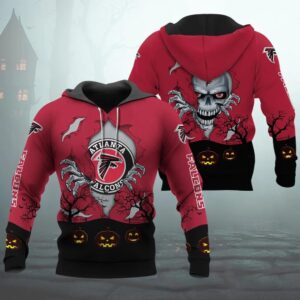 Atlanta Falcons Halloween 3D Apparel, NFL Hoodie