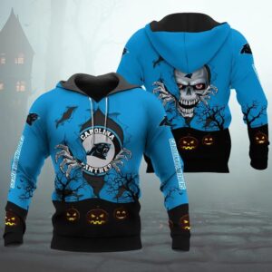 Carolina Panthers Halloween 3D Apparel, NFL Hoodie