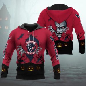 Houston Texans Halloween 3D Apparel, NFL Hoodie