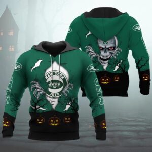 New York Jets Halloween 3D Apparel, NFL Hoodie
