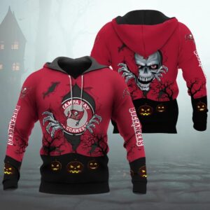 Tampa Bay Buccaneers Halloween 3D Apparel, NFL Hoodie