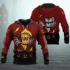 Washington Commanders Halloween 3D Apparel, NFL Hoodie