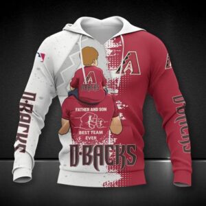 Arizona Diamondbacks Dad And Son All Over Print 1, MLB Hoodie