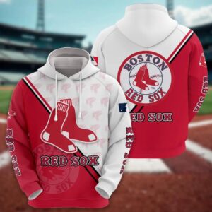Boston Red Sox Logo 3D Clothing, MLB Hoodie