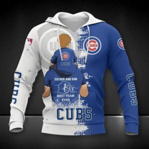 Chicago Cubs Dad And Son All Over Print Hoodie 1, MLB Hoodie