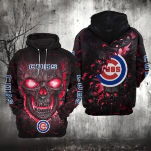Chicago Cubs Lava Skull 3D Hoodie, MLB Hoodie
