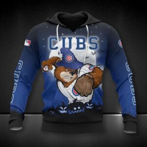 Chicago Cubs Mascot All Over Print Apparel 1, MLB Hoodie
