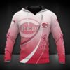 Cincinnati Reds Big Logo 3D Hoodie 1, MLB Hoodie