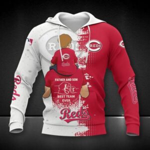 Cincinnati Reds Dad And Son All Over Print Apparel 1, MLB Hoodie Cincinnati Reds Dad And Son All Over Print Apparel 1, MLB Hoodie