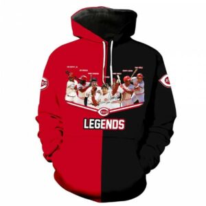 Cincinnati Reds Legends 3D All Over Print, MLB Hoodie