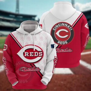 Cincinnati Reds Logo 3D Clothing, MLB Hoodie